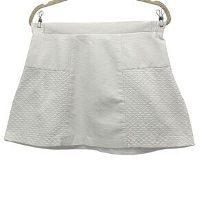 Vintage Lily's of Beverly Hills Womens 14 Skirt Textured Short White Golf Tennis